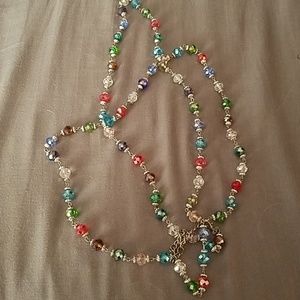 Long colorful necklace